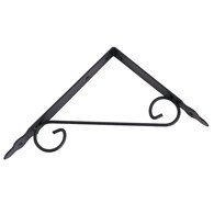 Kątownik pod półki 30x20cm MetalKraft czarny