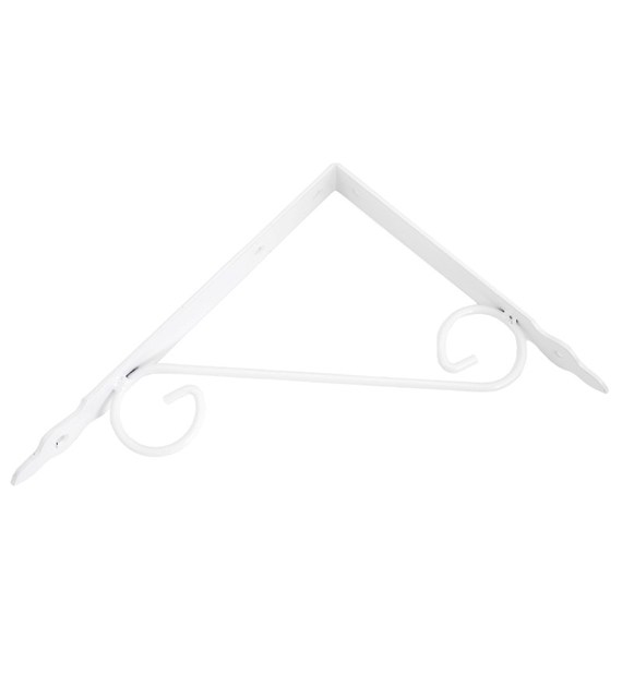 Kątownik pod półki 30x20cm MetalKraft biały