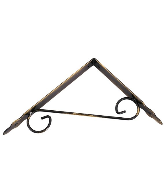 Kątownik pod półki 20x15cm MetalKraft stare złoto