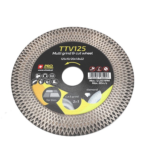 Tarcza diam uniwersalna 125x10/20x1.8x22 PRO+