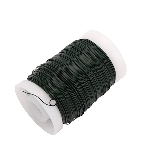 Drut florystyczny na szpuli 0.35mm 100g zielony