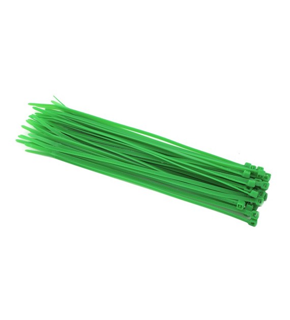 Opaska kablowa TT XL zielona 3.6x250 - 100szt