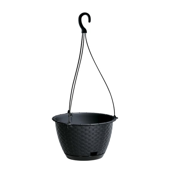Doniczka wisząca RATOLLA ROUND 24cm antracyt