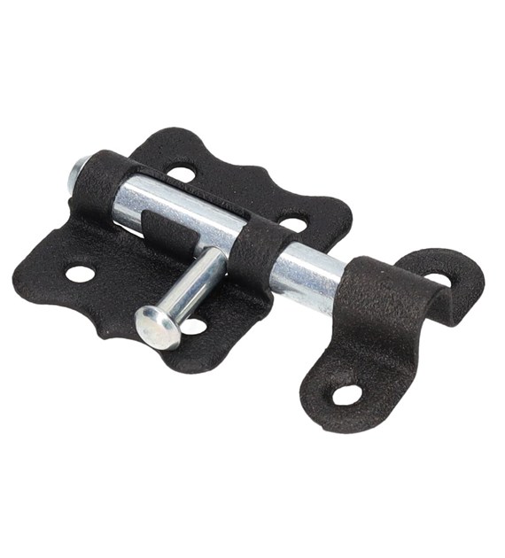 Zasuwka uniwersalna XL  30mm okrągła czarny proszk