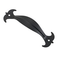 Uchwyt meblowy ozdobny czarny 110x135x42mm