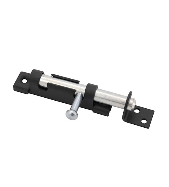 Zasuwka okrągła wąska 12x 70mm  DXL czarna WOS70