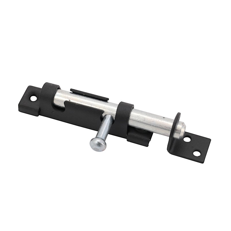 Zasuwka okrągła wąska 12x 70mm  DXL czarna WOS70