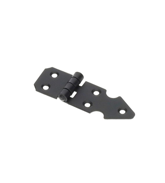 Zawias budowlany 25x 75mm ozdobny czarny RTR asym