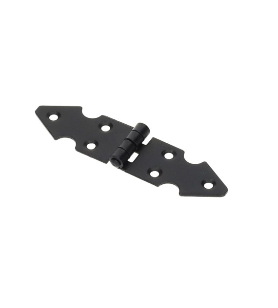 Zawias budowlany 25x100mm ozdobny czarny RTR