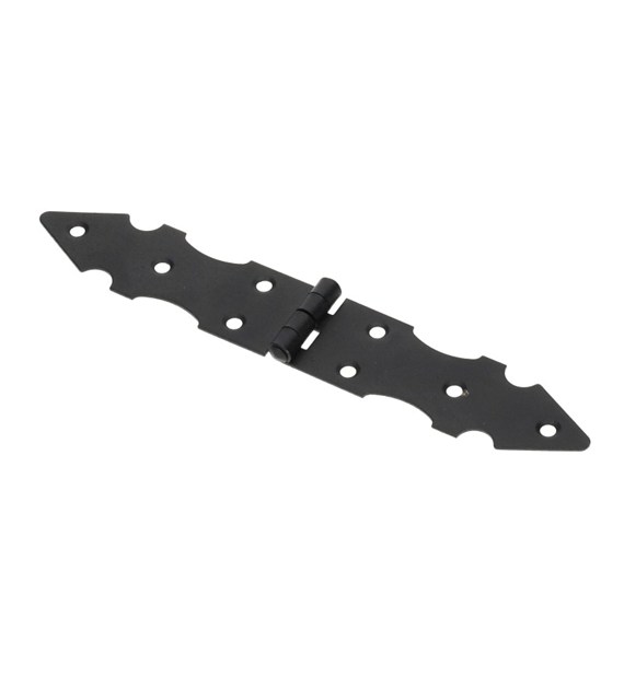 Zawias budowlany 32x200mm ozdobny czarny RTR