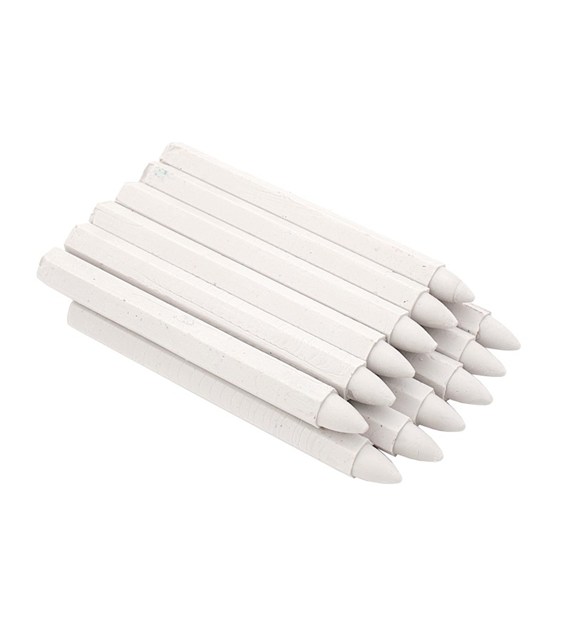 Kredka uniwersalna techn.12x120mm biała 12szt PRO+