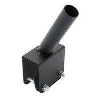 Uchwyt do flag balkonowy do poręczy 1-flaga czarny