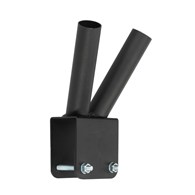 Uchwyt do flag balkonowy do poręczy 2-flagi czarny