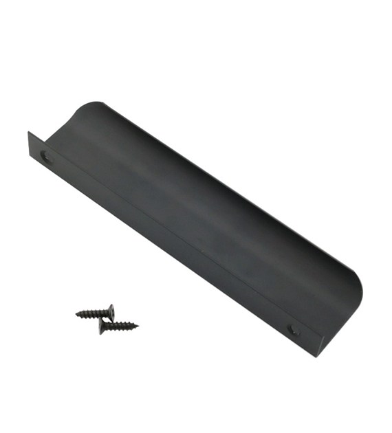 Uchwyt meblowy krawędziowy czarny  96x116mm