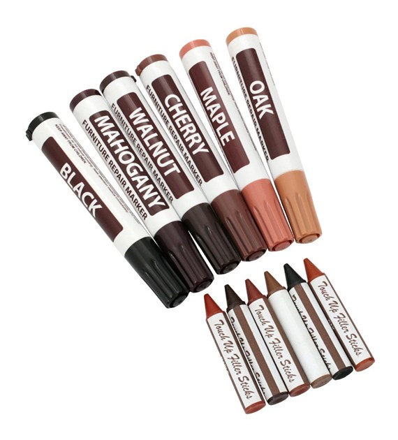 Zestaw do naprawy podłóg 12szt (markery + kredki)