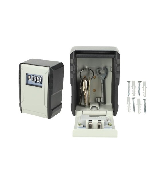 Sejf mały na ścianę 135x100x65mm na klucze/piloty