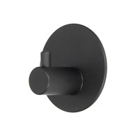 Wieszak metalowy samoprzylepny okrągły czarny