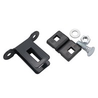 Uchwyt ze stopką do słupków ogrodzeniowych antracy