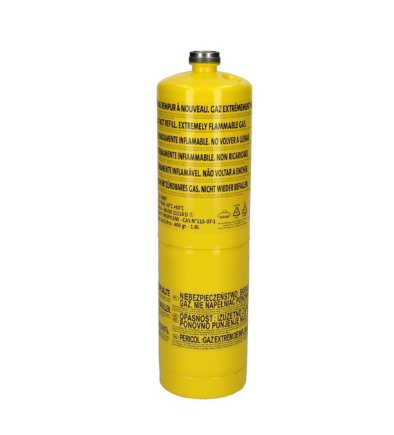 Gaz w butli 400g typu MAPP gwint 1''