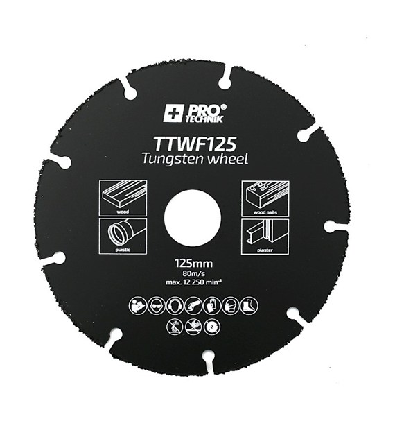 Tarcza wolframowa 125mm do cięcia materiałów budow