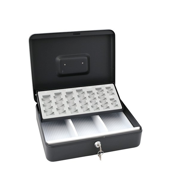 Kaseta kasjerska 30x24x9 z fachownicą na bilon