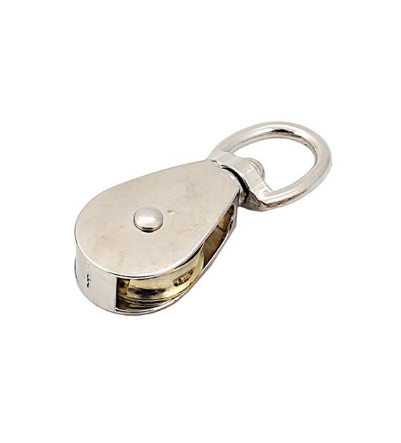 Bloczek z okrętką 40mm do linki 9.5mm L-89mm