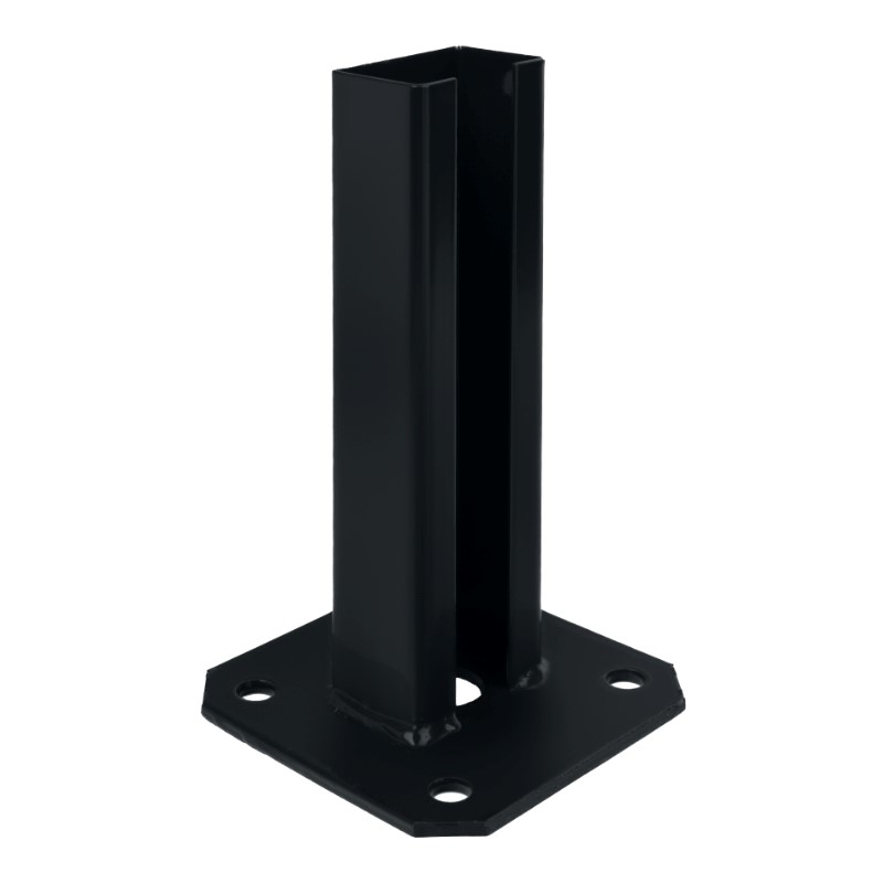 Podstawa słupka ogrodzeniowego panel 60x40 czarny