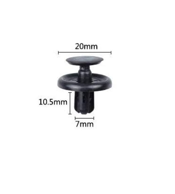 Spinki do tapicerki samochodowej 20x10,5x7mm 30szt