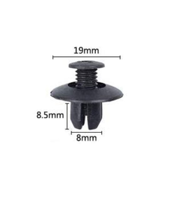Spinki do tapicerki samochodowej 19x8,5x8mm 30szt
