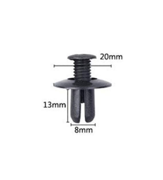 Spinki do tapicerki samochodowej 20x13x8mm 30szt