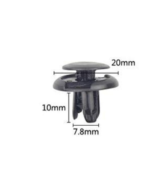 Spinki do tapicerki samochodowej 20x10x7,8mm 30szt