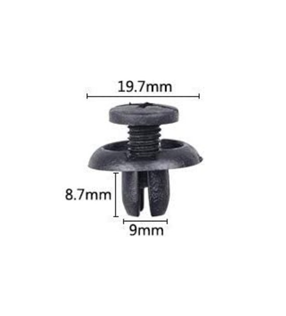 Spinki do tapicerki samochodowej 19,7x8,7x9mm30szt