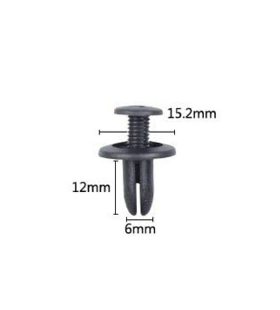 Spinki do tapicerki samochodowej 15,2x12x6mm 30szt