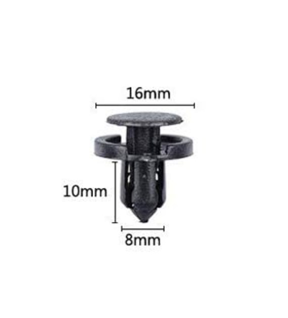 Spinki do tapicerki samochodowej 16x10x8mm 30szt