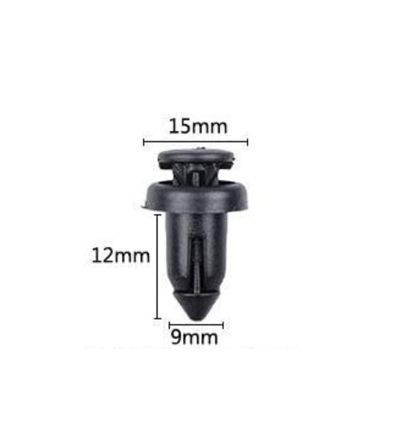 Spinki do tapicerki samochodowej 15x12x9mm 30szt