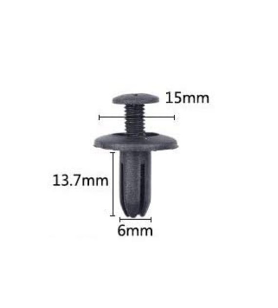 Spinki do tapicerki samochodowej 15x13,7x6mm 30szt