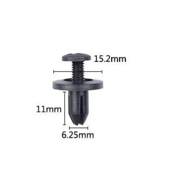 Spinki do tapicerki samochod. 15,2x11x6,2mm 30szt