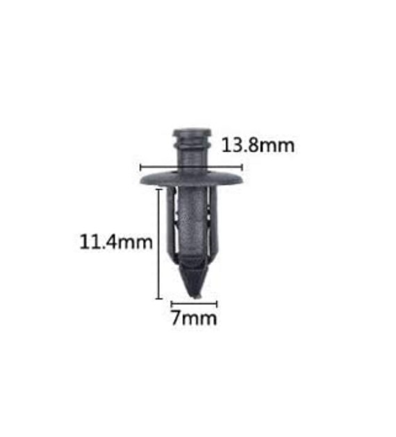 Spinki do tapicerki samochod. 13,8x11,4x7mm 30szt