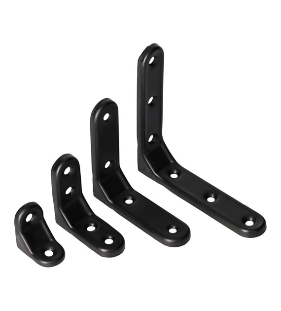 Kątownik pod półkę WSM  75x75 x20x1.2mm czarny