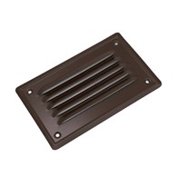 Kratka went metalowa skośna S  7x14 brąz+siatka