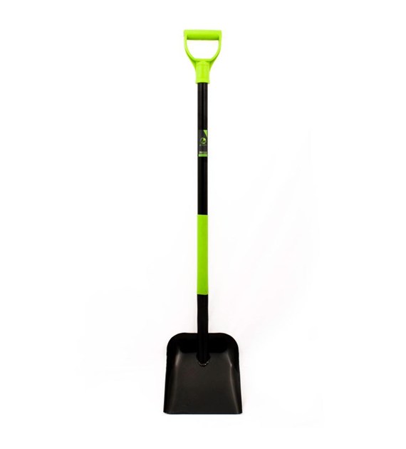 Łopata piaskowa LMX metalowa  na rurce mocna GREEN