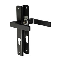 Klamka 4Q do furtki kwadratowa 72wkł /34mm czarna