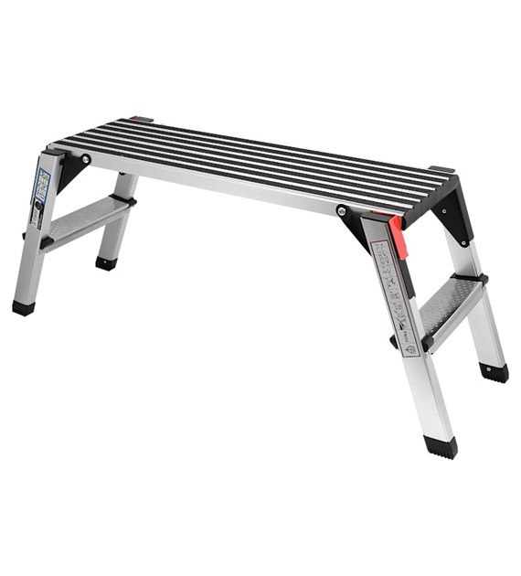 Podest roboczy aluminiowy 125*38*50cm 150kg guma