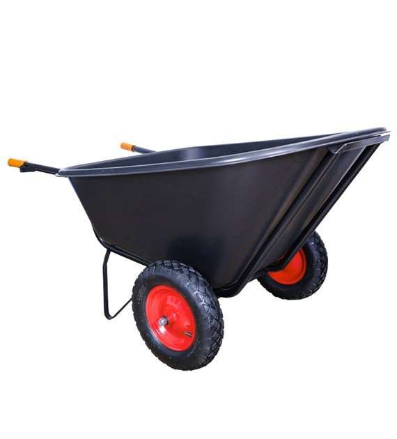 Taczka dwukołowa 210L misa plastik