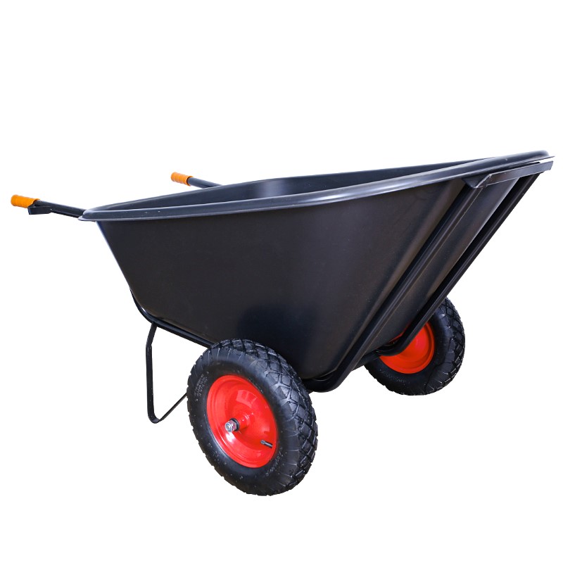 Taczka dwukołowa 210L misa plastik