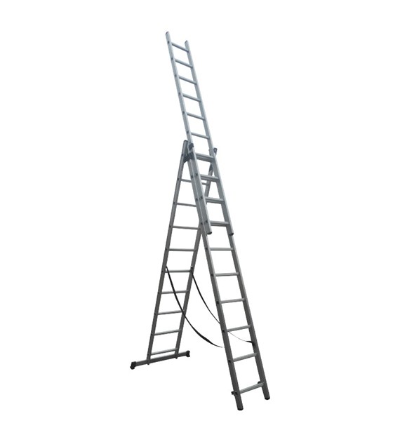 Drabina alu 3-elem 3x11 szczebli BASIC ATEST