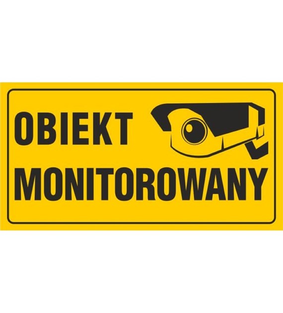 Tablica OBIEKT MONITOROWANY (12X22)