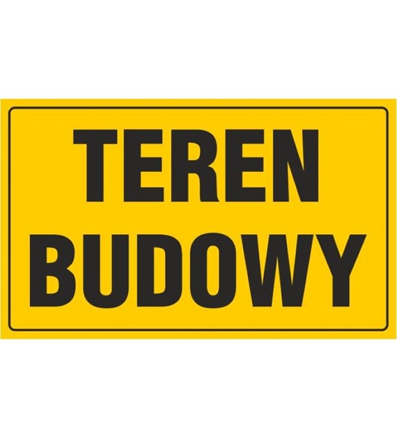 Tablica TEREN BUDOWY (20x33)