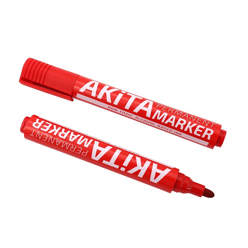 Marker budowlany okrągły czerwony końc ostra 1-3mm