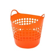 Pojemnik elastyczny perforowany 42L pomarańczowy